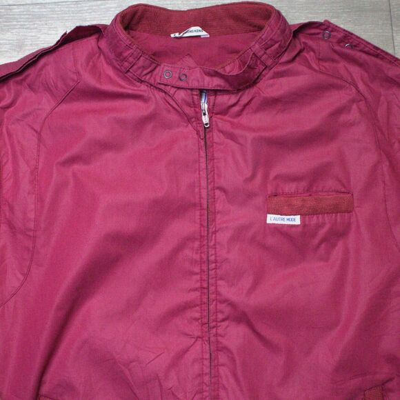 Vintage L'autre Mode Bomber Jacket Men's Large Members Only Style 1980's - Picture 2 of 4